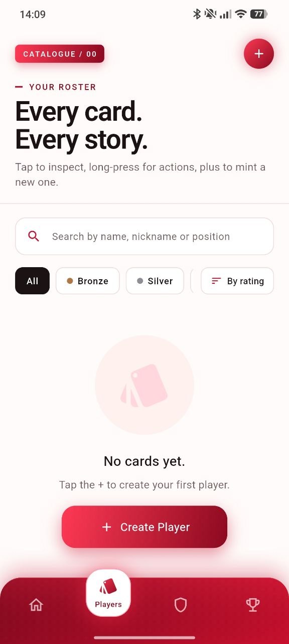 Dashboard screen